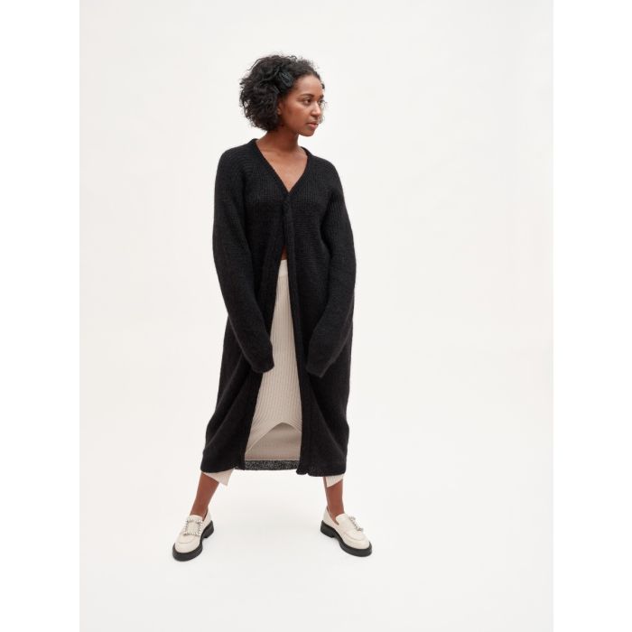 Uhana Naisten Neuletakki WORTHY CARDIGAN Musta