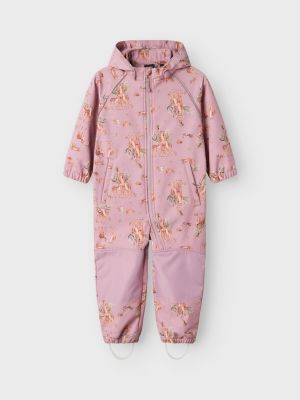 Name It Lasten Haalari, NMFALFA08 SOFTSHELL SUIT NOOS Vaaleanpunainen Kuosi