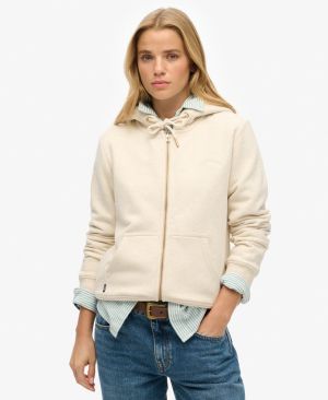 Superdry naisten huppari, Essential Logo Ziphood Hb Hiekka