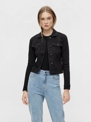 Object Naisten Farkkutakki, OBJWIN NEW DENIM JACKET Musta