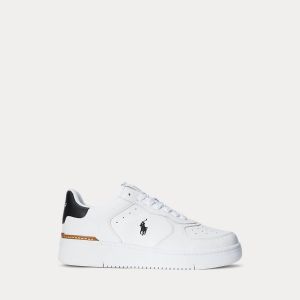 Polo Ralph Lauren Miesten Kengät, MASTERS CRT-SNEAKERS-LOW TOP LACE Valkoinen