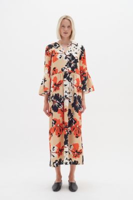 Inwear Naisten Mekko, HANNI LONG DRESS Oranssi Kuosi