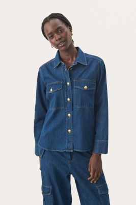Part Two Naisten Farkkupaita, PAYAPW SH Dark Vintage Denim