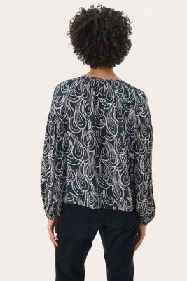 Part Two Naisten Pusero, PANTHERAPW SH Dark Navy Dot Chain