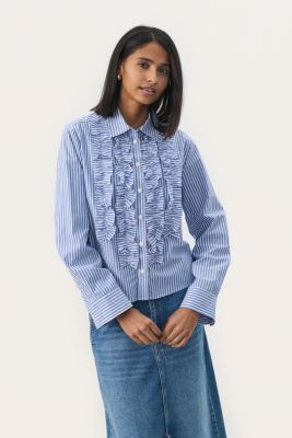 Part Two naisten paita PRANVERAPW SH Amparo Blue Stripe