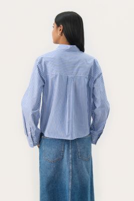 Part Two naisten paita PRANVERAPW SH Amparo Blue Stripe