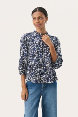 Part Two naisten pusero, NICKELINEPW BL Navy Rose Print