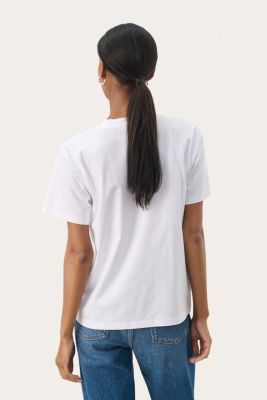Part Two naisten t-paita, NAHIDPW TS Bright White Rose Print