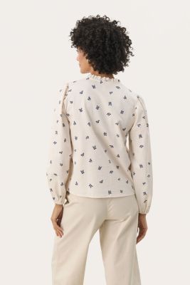 Part Two naisten pusero, Eimypw blouse Blue Bouquet Print