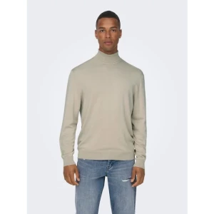 Only and Sons Miesten Pooloneule, Wyler Life Roll Neck Nos Valkoinen