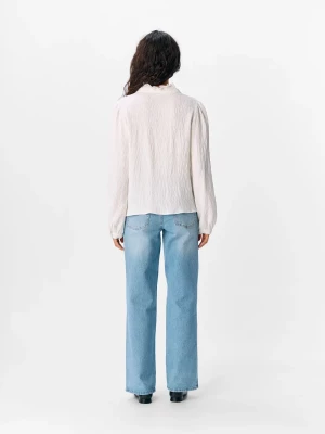 Object naisten paita, OBJGEMMA DEA L/S RE SHIRT E DIV Bright White