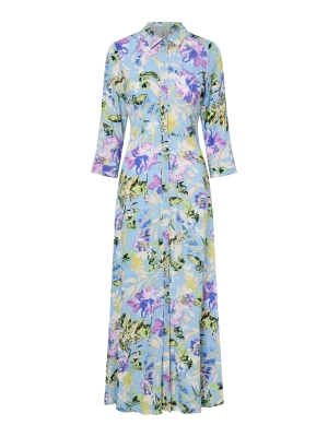 Y.A.S Naisten Maksimekko YASSAVANNA LONG SHIRT DRESS Sininen Kuosi