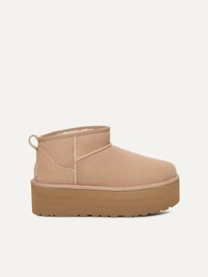 UGG Naisten Kengät, W CLASSIC ULTRA MINI PLATFORM Hiekka