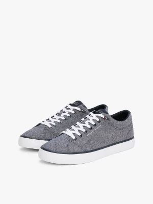 Tommy Hilfiger meisten tennarit, TH HI VULC LOW CORE CHAMPRAY Sininen Kuosi