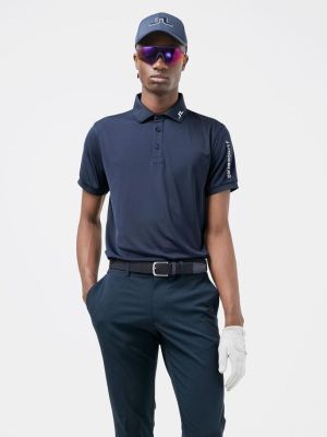 J.Lindeberg Miesten Pikeepaita TOUR TECH GOLF REG FIT GOLF POLO Tummansininen
