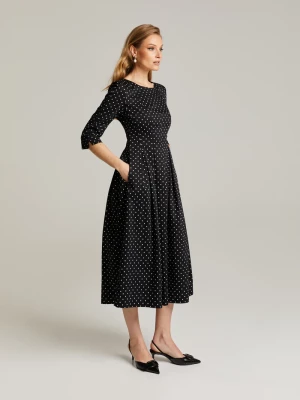 Andiata naisten mekko, JULITTA 3 DRESS Mustavalkoinen