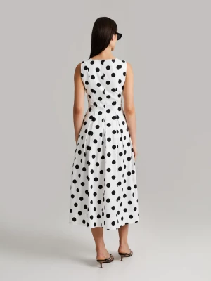 Andiata naisten mekko, JULITTA DRESS Mustavalkoinen