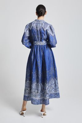 Andiata pellavamekko, RADLEA DRESS Sininen Kuosi