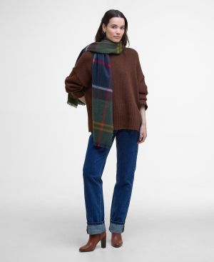 Barbour kaulahuivi, Barbour Rosefield Tartan Scarf Vihreä Ruutu