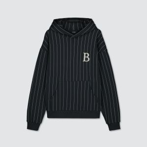 Billebeino miesten huppari, BILLEBEINO STRIPED HOODIE Musta