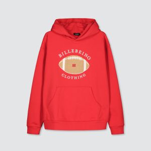 Billebeino miesten huppari, FOOTBALL HOODIE Punainen