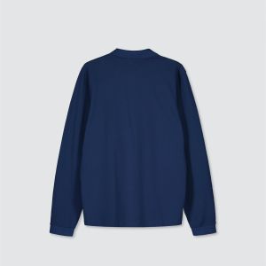 Billebeino miesten pitkähihainen pikeepaita, BRICK POLO LS SHIRT Tummansininen