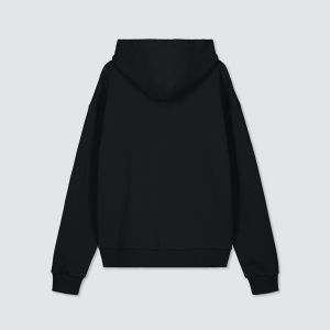 Billebeino unisex huppari, RED BRICK ZIP HOODIE  Musta