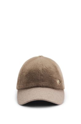 BOSS Orange naisten lippis, ARI FF B ICON HAT Vaalea Beige
