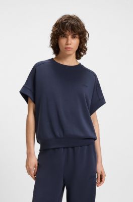BOSS Orange naisten paita, ENARI JERSEY TOP Tummansininen