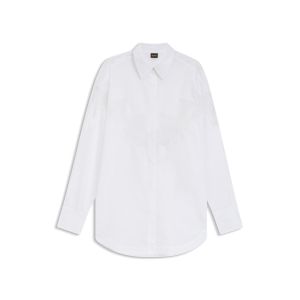 BOSS Orange naisten paitapusero, BOSTUNA BLOUSE Valkoinen
