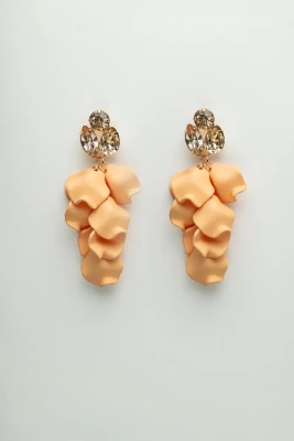 Bow 19 korvakorut, LEAF STONE EARRINGS Keltainen