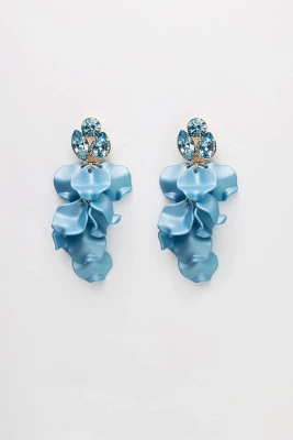Bow 19 korvakorut, LEAF STONE EARRINGS Vaaleansininen