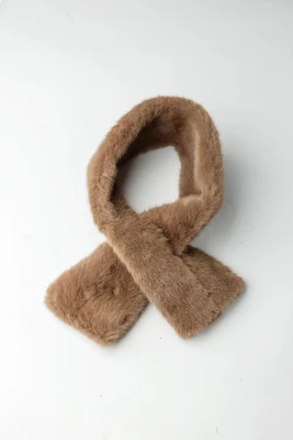 Bow 19 naisten huivi, ANAIS SCARF Tummanruskea