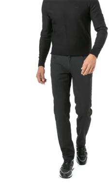 Brax Miesten Housut, CADIZ WOOL LOOK NOS Hiilenmusta
