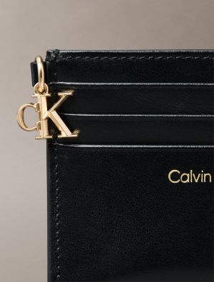 Calvin Klein Accessories korttikotelo, CK PULLER 6CC ZIP CARDCASE Musta
