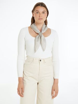 Calvin Klein Accessories Naisten Huivi, SILK MONOGRAM BANDANA Kitti