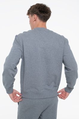 Calvin Klein Jeans miesten collegepaita, LS EU 350TERRY MONOGRAM CN SWEATER Tummanharmaa