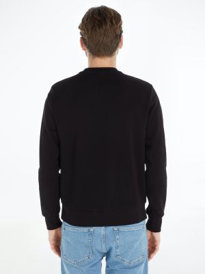 Calvin Klein Menswear Miesten Collegepaita, MICRO LOGO REPREVE SWEATSHIRT NS Musta