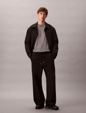 Calvin Klein Jeans miesten joggerit, LS PREMIUM TERRY CK EMBLEM JOGGER Musta