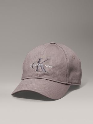 Calvin Klein Jeans miesten lippis, MONOLOGO EMBROIDERY BASEBALL CAP Harmaa