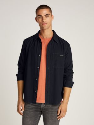 Calvin Klein Jeans miesten paita, REGULAR CHAMBRAY SHIRT Hiilenmusta