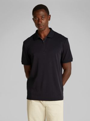 Calvin Klein Jeans miesten pikeepaita, LIQUID TOUCH WELT ZIP Musta