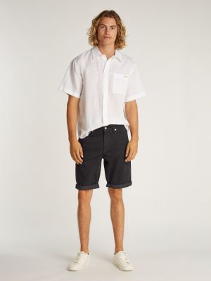 Calvin Klein Jeans miesten shortsit, SLIM SHORT 1A4 BLACK Musta