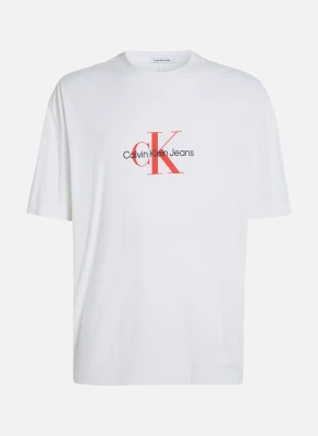Calvin Klein Jeans Miesten T-Paita, ARCHIVAL MONOLOGO TEE Valkoinen