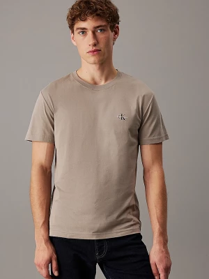Calvin Klein Jeans Miesten T-paita  MONOGRAM T-SHIRT Beige