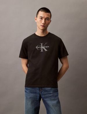 Calvin Klein Jeans miesten t-paita, SS HERO MONOLOGO TE Musta