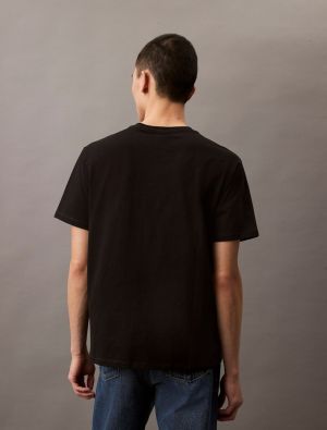 Calvin Klein Jeans miesten t-paita, SS HERO MONOLOGO TE Musta