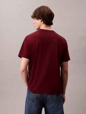 Calvin Klein Jeans miesten t-paita, SS HERO MONOLOGO TE Viininpunainen