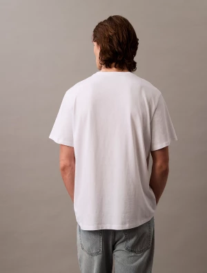 Calvin Klein Jeans miesten t-paita, SS HERO MONOLOGO TEE Valkoinen