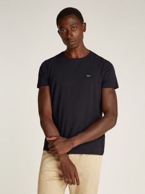 Calvin Klein Menswear Miesten T-Paita, STRECH SLIM FIT TEE Musta